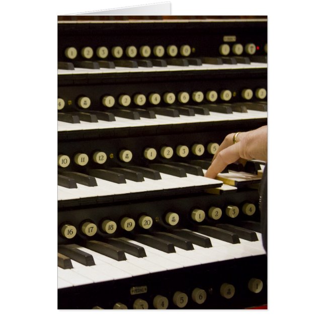 Organ manuals card (Front)