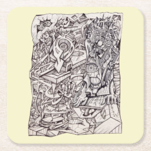 Organ of Worries Paper Coaster