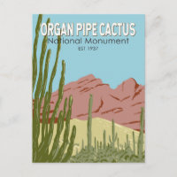 Organ Pipe Cactus National Monument Arizona Retro