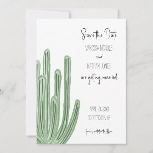 Organ Pipe Cactus Save The Date Invitation