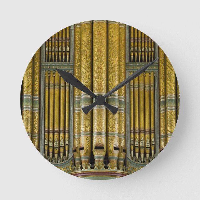 Organ pipes round clock (Front)