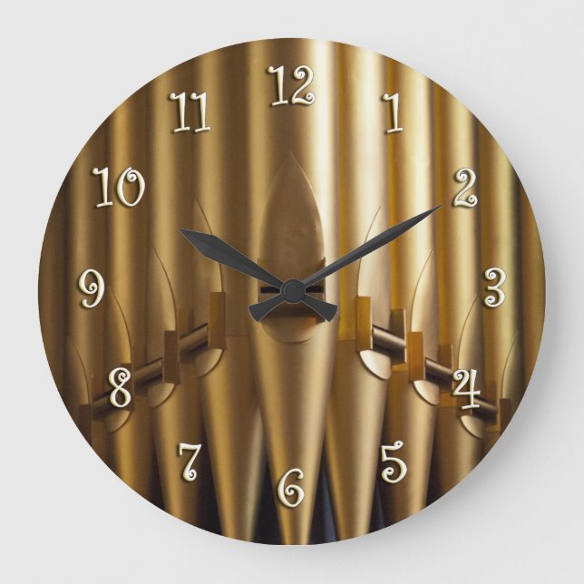 Organ pipes round clock (Front)