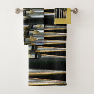 Organ pipes towel set