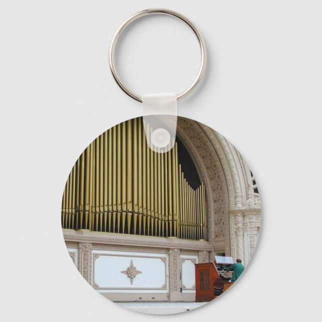 Organ Spreckels Pipe Key Ring (Front)