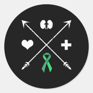 Organ Transplant Awareness Kidney Disease Month  Classic Round Sticker