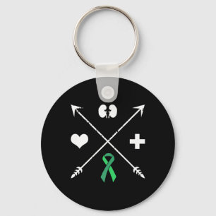 Organ Transplant Awareness Kidney Disease Month Key Ring