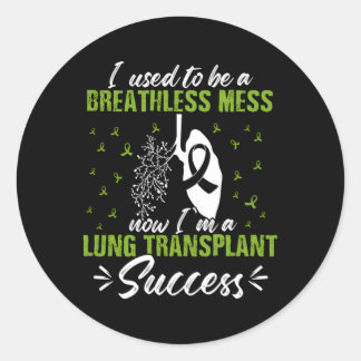 Organ Transplantation Lung Transplant Survivor Classic Round Sticker