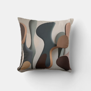 Organic Abstract Sculptural Modern Cushion