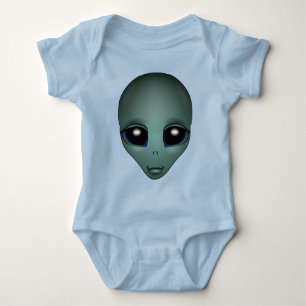 Organic Alien Shirt Baby Cute Alien Shirt
