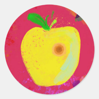 Organic apple sticker
