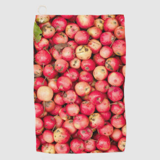 Organic apples golf towel