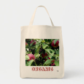 Organic Apples Grocery Tote Bag