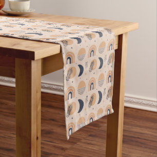 Organic Boho Pattern Medium Table Runner