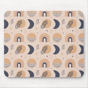 Organic Boho Pattern Mouse Pad