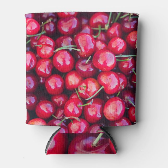 Organic California Cherries Celebration Can Cooler (Front)