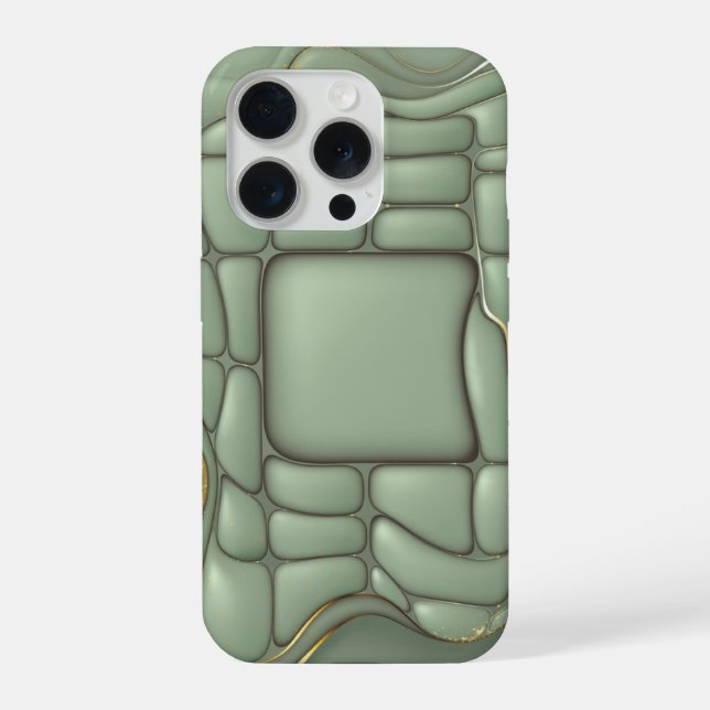 Organic Cellular Flow Abstract iPhone Case (Back)
