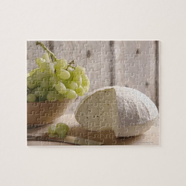 organic cheese on board jigsaw puzzle (Horizontal)