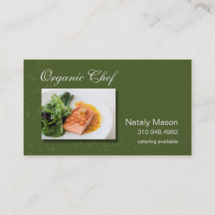 "Organic Chef" Catering, Healthy Eating, Nutrition Business Card