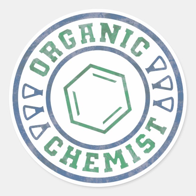 Organic Chemist Classic Round Sticker (Front)
