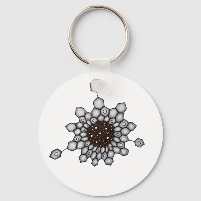 Organic Chemistry Aromatic Structure Space Stars Key Ring (Front)