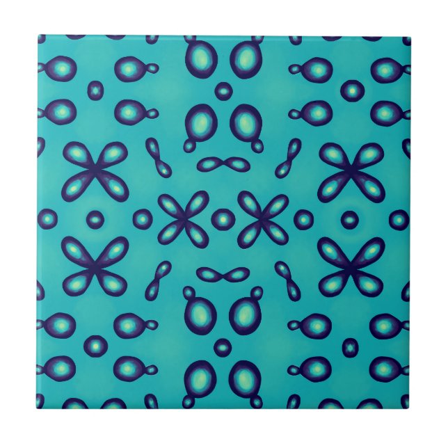 Organic Chemistry Atomic Orbitals Pattern Ceramic Tile (Front)
