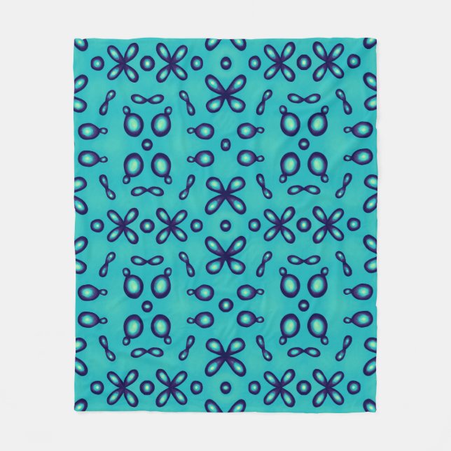 Organic Chemistry Atomic Orbitals Pattern Fleece Blanket (Front)