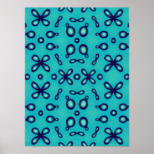Organic Chemistry Atomic Orbitals Pattern Poster