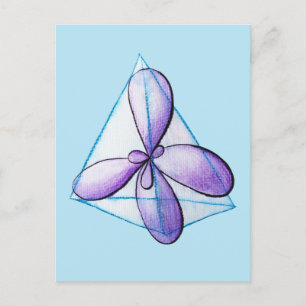 Organic Chemistry Molecule Atomic Orbitals Science Postcard