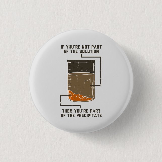 Organic Chemistry Science Teacher Funny Geek 3 Cm Round Badge (Front)