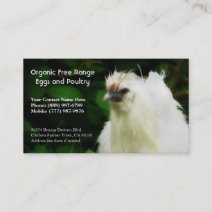 Organic Chickens and Eggs Business Cards