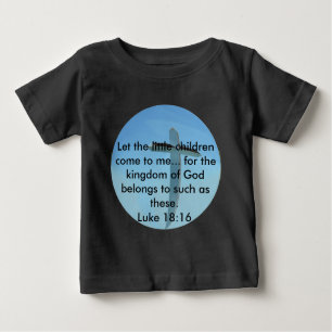 Organic Christian Scripture Matthew 19:14 Baby T-Shirt