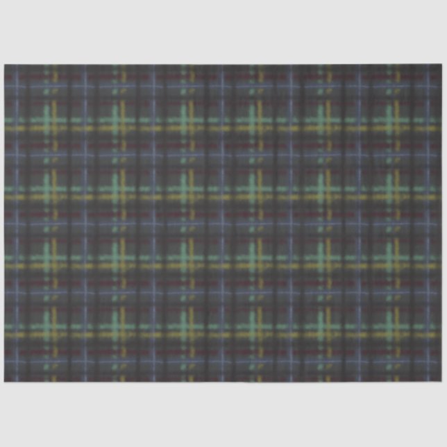 Organic Comfy Cosy Country Feels Plaid Tissue Paper (Front)