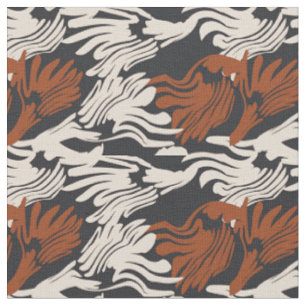 Organic contrast monochromatic retro stripes in br fabric