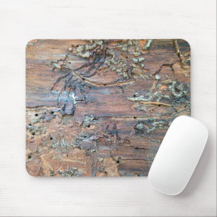 Organic Decay On Wood Mouse Pad