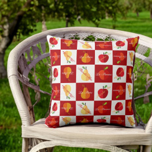 Organic Farm Produce French Farmers Market Cushion