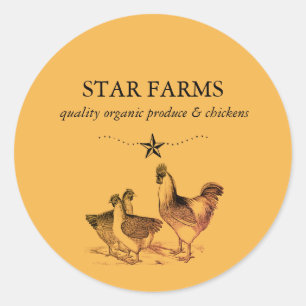 Organic Farm Promotional Product Labels