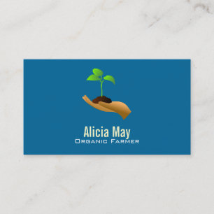 Organic Farmer Business Cards -Colour changeable