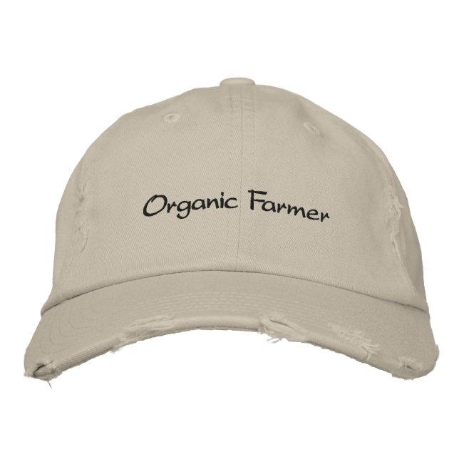 Organic Farmer Embroidered Cap (Front)