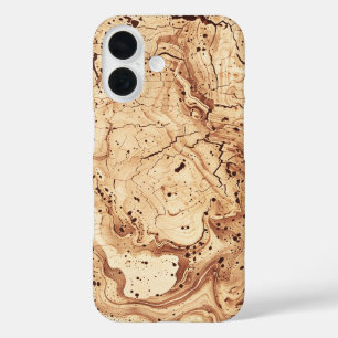 Organic Faux Cork Imitation Photographic Pattern iPhone 16 Case