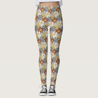 Organic Flat Floral Leggings