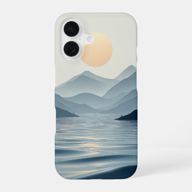 Organic Flow Pattern Phone Case (Back)