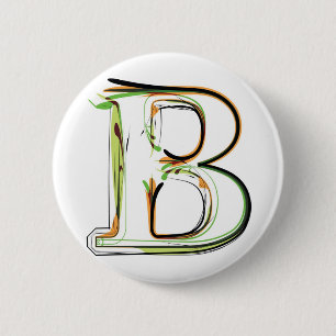Organic Font illustration 6 Cm Round Badge