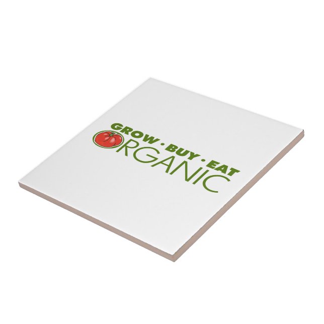 Organic Food Ceramic Tile (Side)