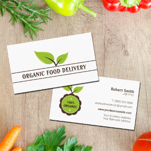 Organic Food Delivery, Farm Producer  Business Card