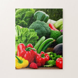 Organic Fruit and Vegetables Jigsaw Puzzle