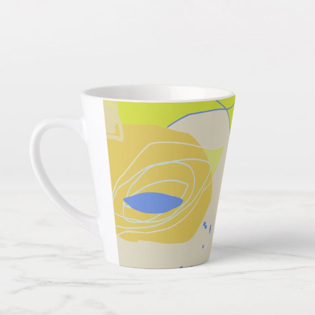 Organic, fruit like design latte mug (Left)