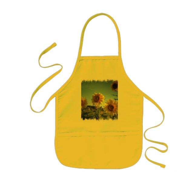 Organic Garden Sunflower Yellow Apron (Front)