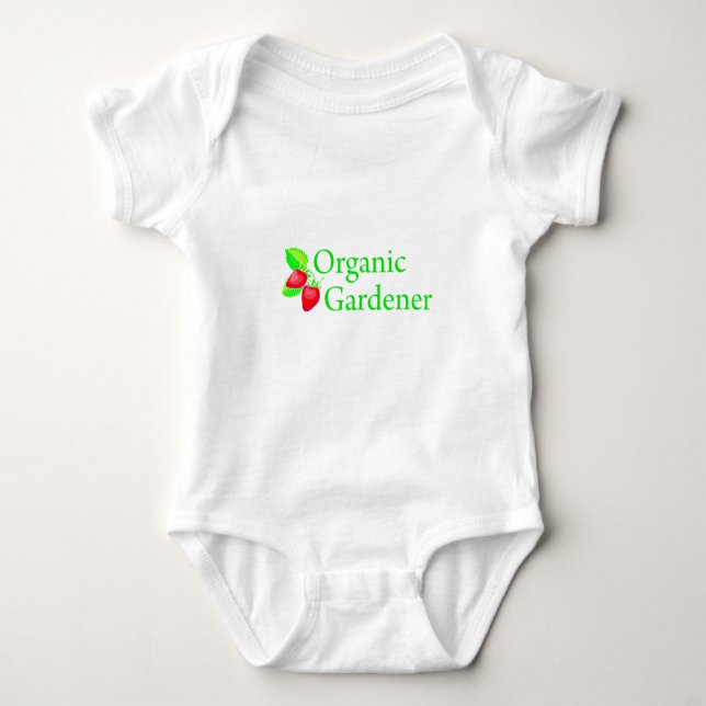 Organic Gardener - Strawberries Baby Bodysuit (Front)