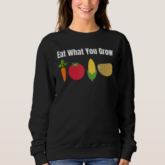 Organic Gardening Farming Homesteading Crunchy Mom Sweatshirt (Front)