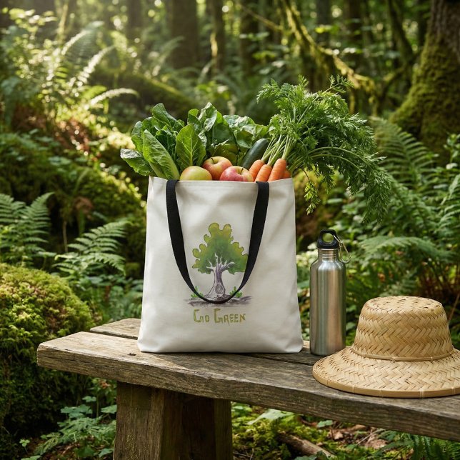  Organic green eco friendly tote bag (Creator Uploaded)